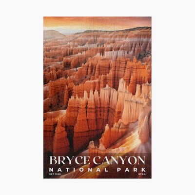 Bryce Canyon National Park Jigsaw Puzzle, Family Game, Holiday Gift | S10 - image1